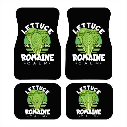 Lettuce Romaine Calm Mindfulness Vegan Yoga Lover Car Mats