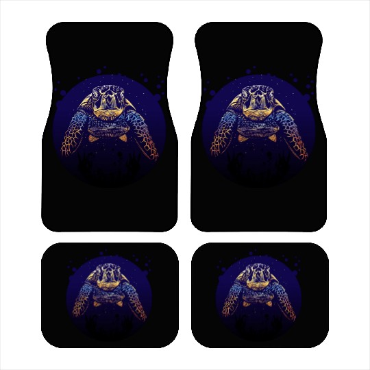 Sea Life - Colorful Sea Turtle Car Mats