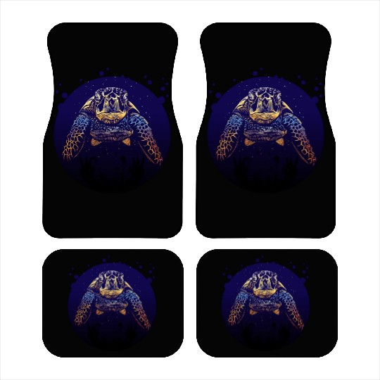 Sea Life - Colorful Sea Turtle Car Mats