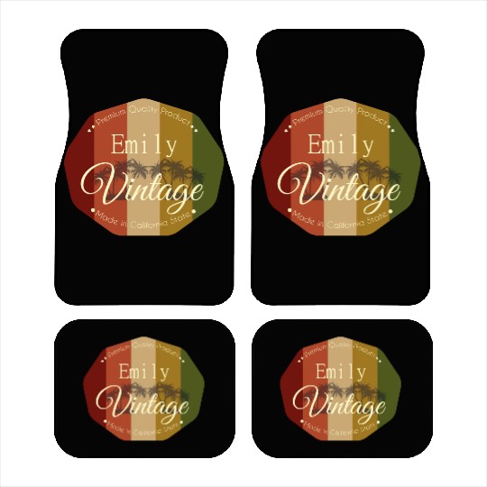 Emily Vintage Design Car Mats