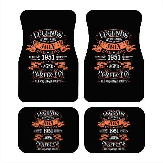 Legends Are Born In July 1951 Car Mats