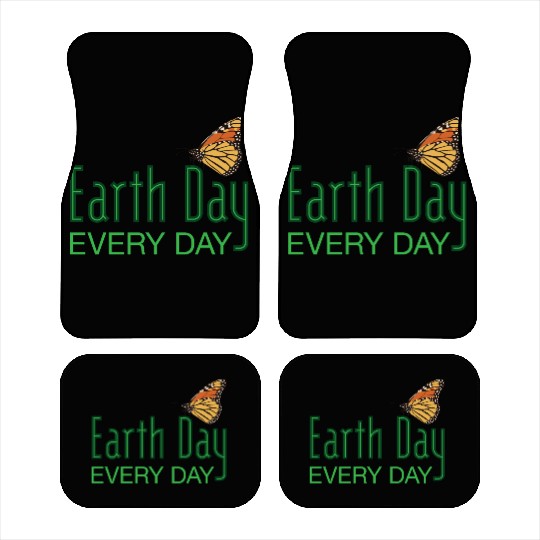 Earth Day Butterfly Car Mats
