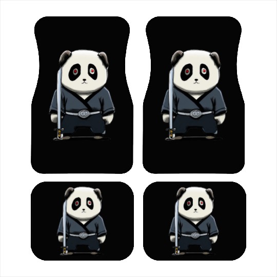 Samurai panda Car Mats