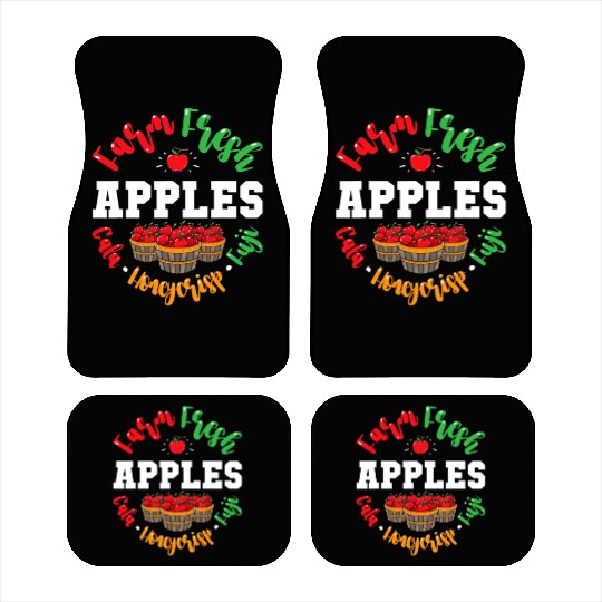Apple Picking Farmer Fall For Toddlers Kids Women Car Mats