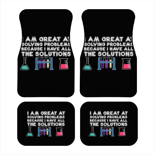 Funny Science Laboratory Chemist Technician Car Mats