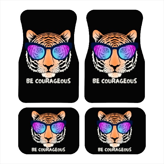 Be Courageous like a Lion Car Mats