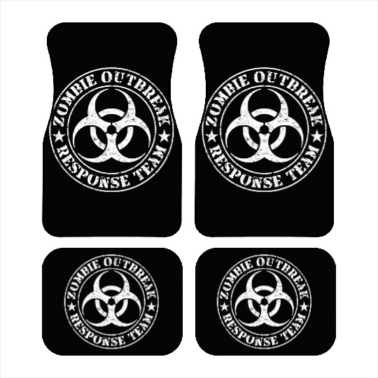 Zombie Outbreak Response Team (White Version) Car Mats