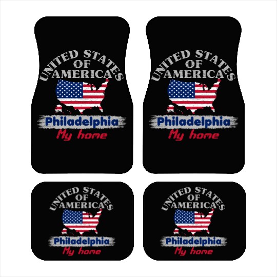 United States of America - Philadelphia my home Car Mats