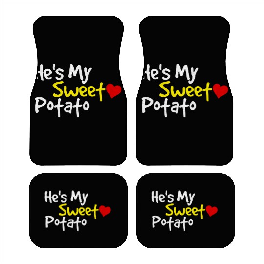 He s My Sweet Potato Funny Thanksgiving Couples Car Mats
