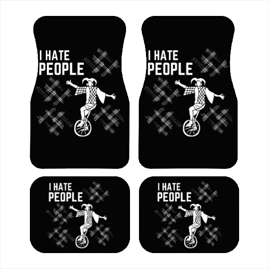 I Hate People Car Mats