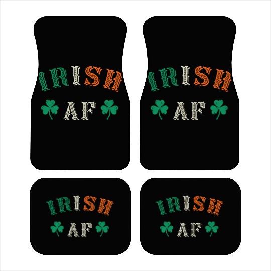 Irish Af Funny St Patricks Day Drinking Car Mats