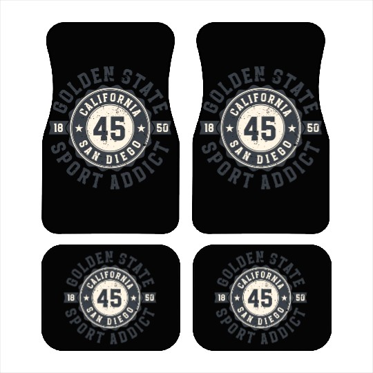 California Golden State San Diego Sport Addict Car Mats