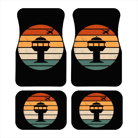 Retro Air Traffic Control Tower Car Mats
