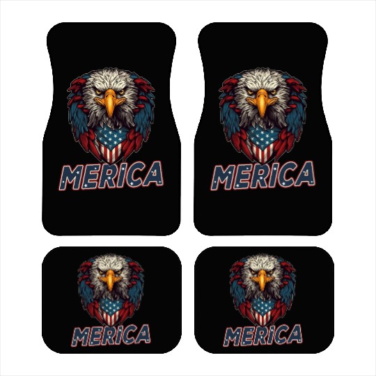 Proud American Independence Day Freedom Car Mats