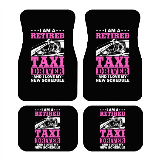 Professional Driver Cab Driver Outfit Taxi Lover Car Mats