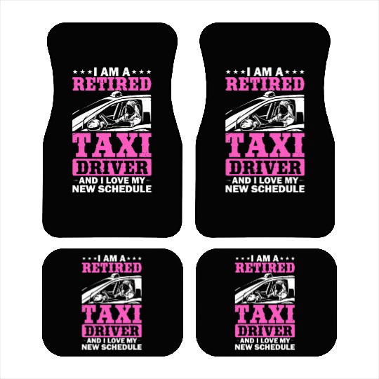 Professional Driver Cab Driver Outfit Taxi Lover Car Mats