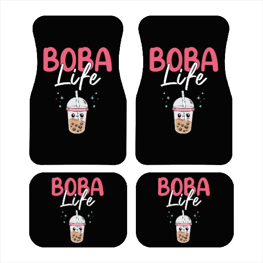 Boba Life Bubble Tea Lover Boba Tea Drinker Korean Car Mats