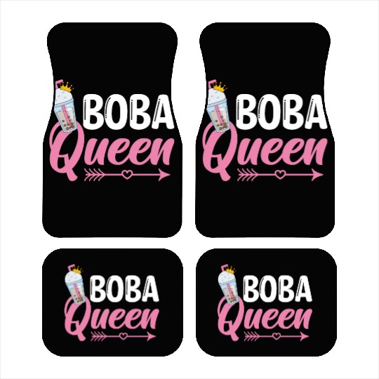 Boba Queen Bubble Tea Lover Boba Tea Drinker Car Mats