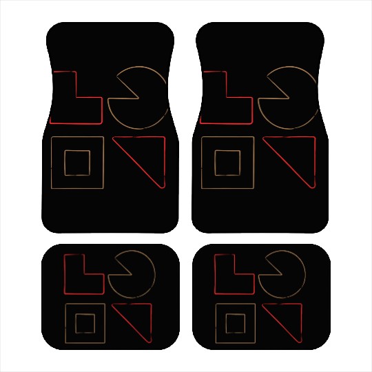 Geometric Patterns with a Modern Twist: A Colorfu Car Mats