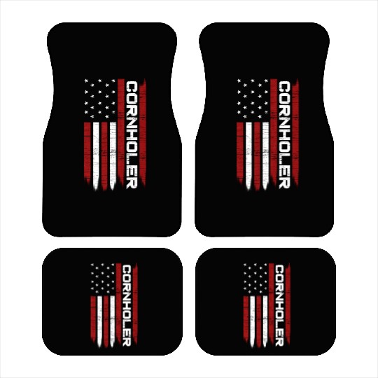 Cornhole Usa Flag Cornholer Bean Bag Game Car Mats