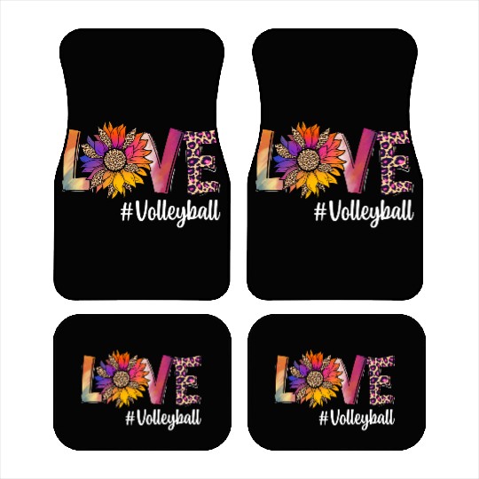 Love Volleyball Car Mats