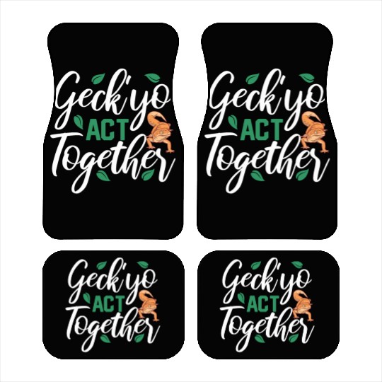 Gecko Gifts Reptile Lover Keeper Car Mats