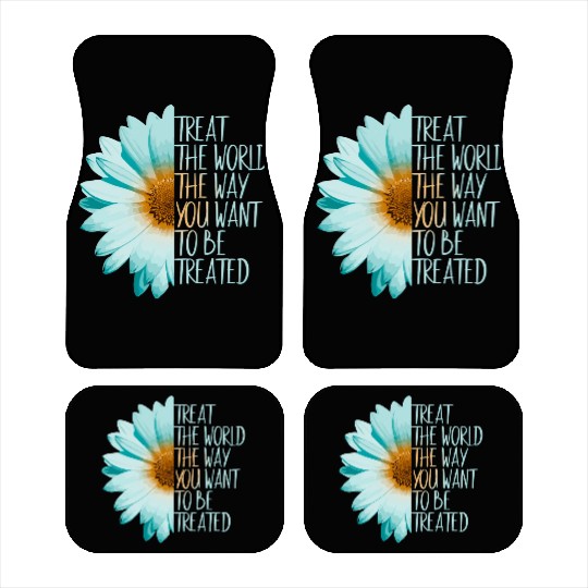 Be The Change Treat The World Car Mats