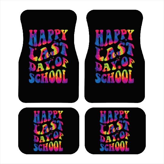 happy last day of school Teacher Women friend Gift Car Mats