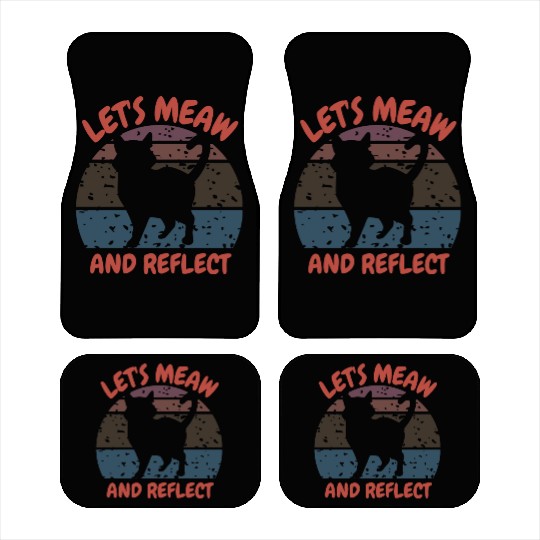Let's meow and reflect Car Mats