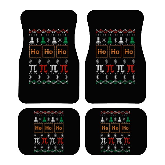 Chemistry Laboratory Science Ugly Christmas Car Mats