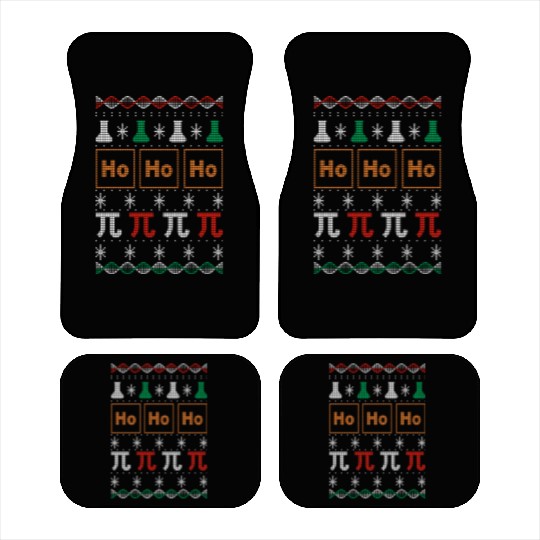Chemistry Laboratory Science Ugly Christmas Car Mats