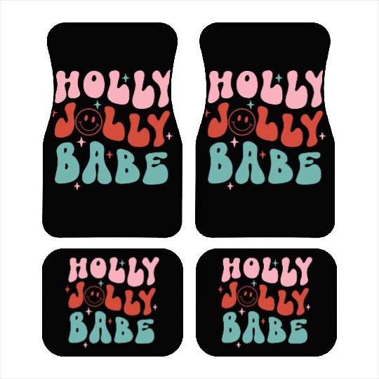 Holly Jolly Babe Car Mats