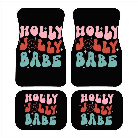 Holly Jolly Babe Car Mats