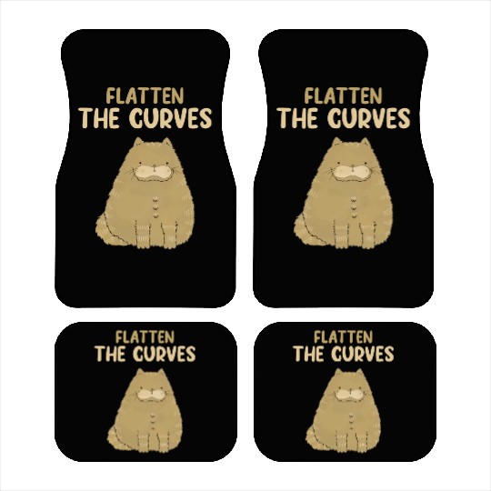 Quarantine Fast Food Flatten The Curves GYM Car Mats