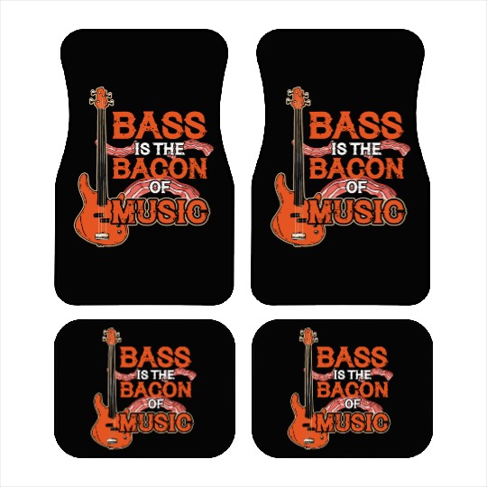 Bass Guitar Bacon Music Car Mats