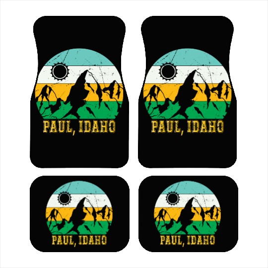 Idaho Mountain Hiking Souvenir Paul Mountain Trip Car Mats