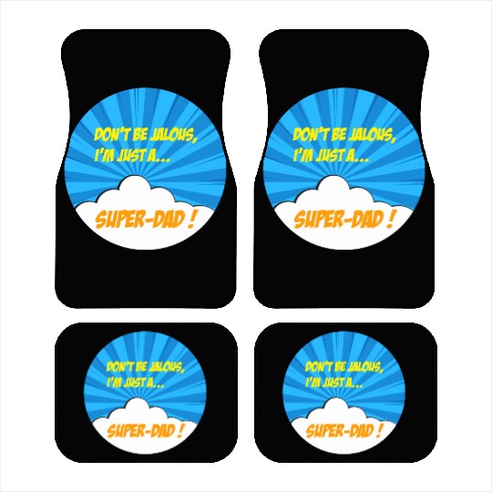 Super-dad super-hero Best dad Father's day Comics Car Mats