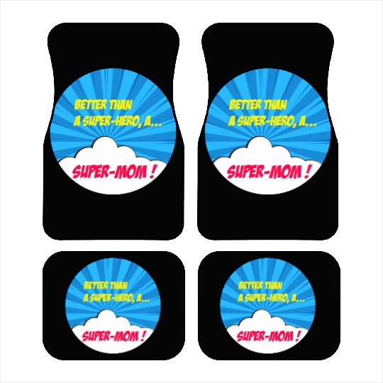 Super-mom super-hero. Best mom Mother's day Comics Car Mats