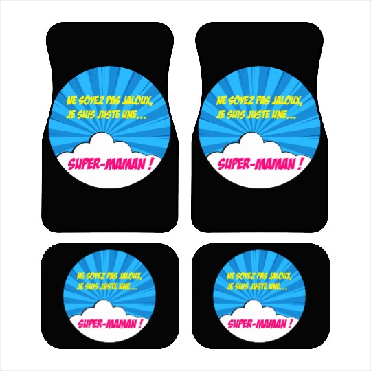 Super-mom super-hero. Best mom Mother's day Comics Car Mats