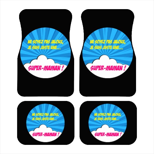 Super-mom super-hero. Best mom Mother's day Comics Car Mats
