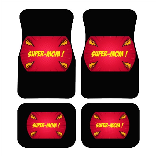 Super-mom super-hero. Best mom Mother's day Comics Car Mats