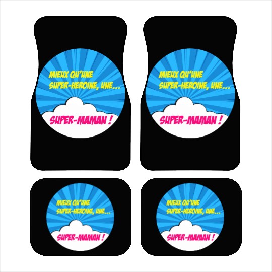 Super-mom super-hero. Best mom Mother's day Comics Car Mats