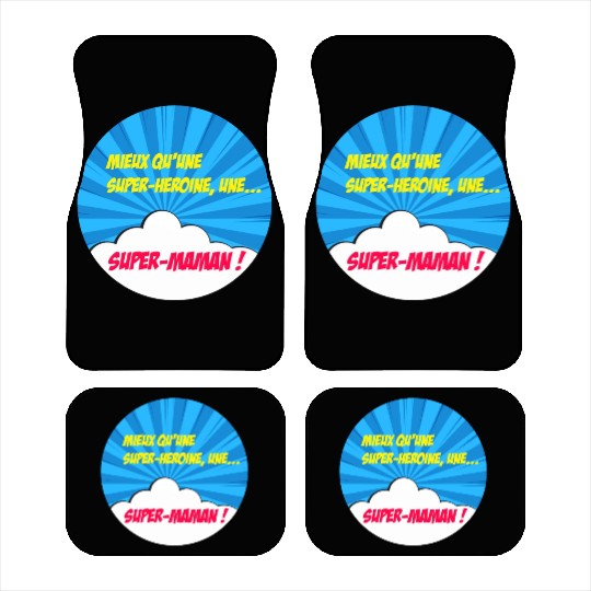 Super-mom super-hero. Best mom Mother's day Comics Car Mats