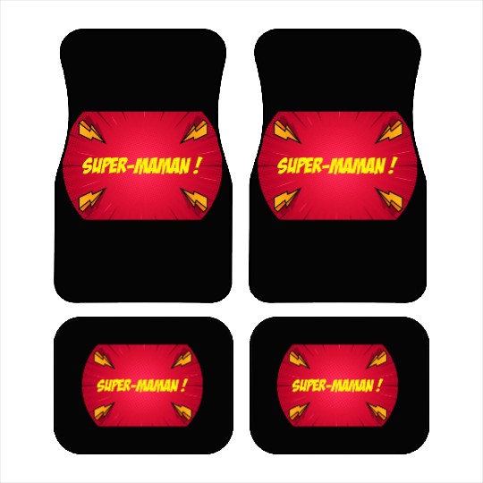 Super-mom super-hero. Best mom Mother's day Comics Car Mats