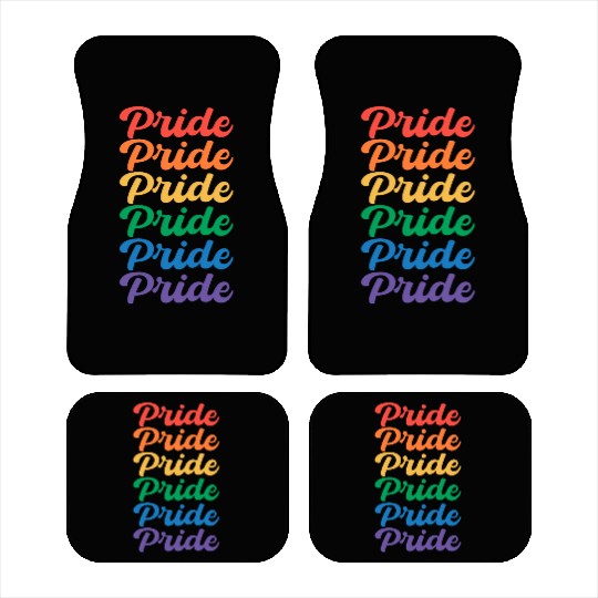 Rainbow Pride Month LGBT Ally Car Mats