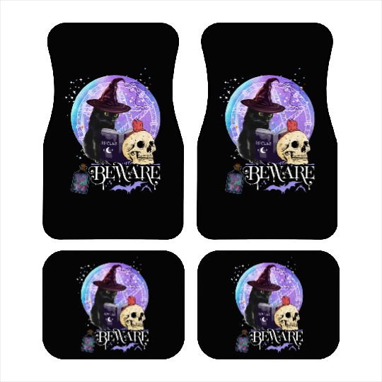 Magic Witch Tarot cards Beware potion witchy hat Car Mats