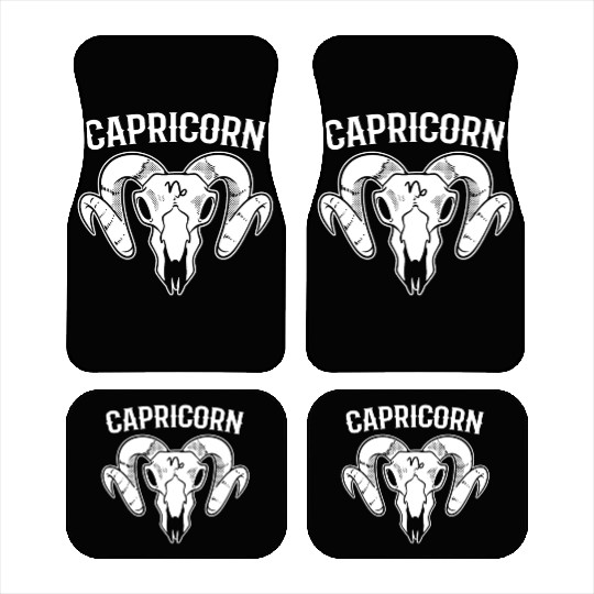 Capricorn Zodiac Sign Tarot Card Reader Car Mats