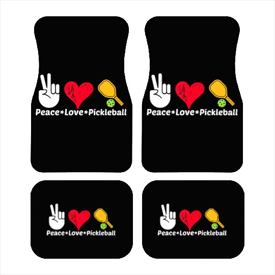 Paddleball Sports Mom Dad Retirement Peace Love Pi Car Mats
