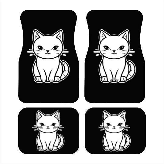 Cat Kitten Feline Meow Car Mats