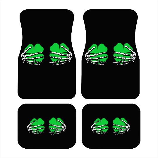 St Patricks Day Boob Pumpkin Shamrock Skeleton Han Car Mats